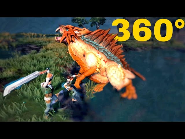 360°VR Monster Game battle POV Dauntless immersive gameplay video #3DVR360VIDEOS #360video