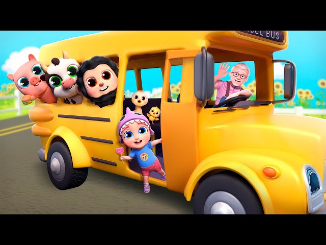 The Wheels on The Bus Song | Funny Bunny - Nursery Rhymes & Kids Songs Compilation