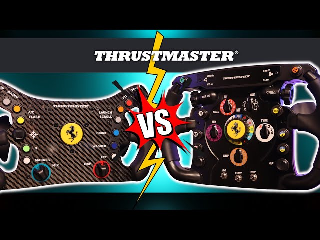 Versus: Thrustmaster Ferrari 488 GT3 vs Ferrari F1 2011 wheel add-on