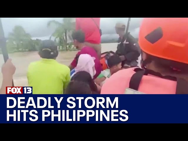 23 killed after tropical storm in the Philippines