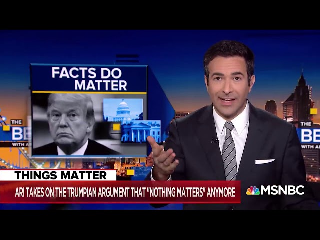 MSNBC Anchor Shreds Trump Cronie's Claim That Nothing Matters  The Beat With Ari Melber