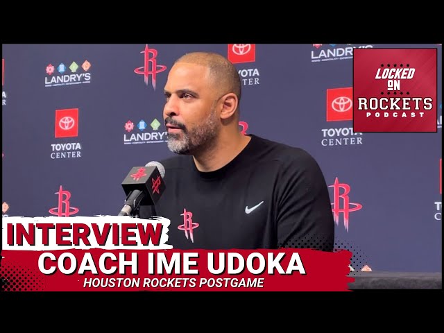 Ime Udoka | Postgame Houston Rockets Vs Indiana Pacers | 2023-2024 NBA Season