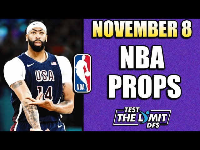 TOP 5 BEST NBA PLAYER PROP PICKS FOR PRIZEPICKS | FRIDAY 11/8/2024