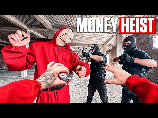 MONEY HEIST vs POLICE in REAL LIFE ll THE AVENGERS 3.0 ll (Epic Parkour Pov Chase)