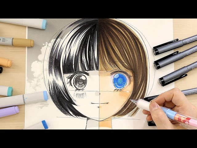 How to Draw Anime Girl for beginners (basic anatomy)