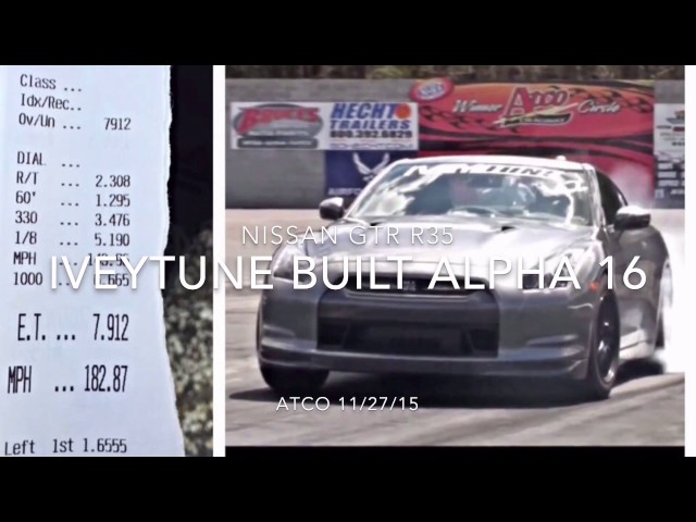 IVEYTUNE | NISSAN GTR ALPHA16 goes 7.91@182