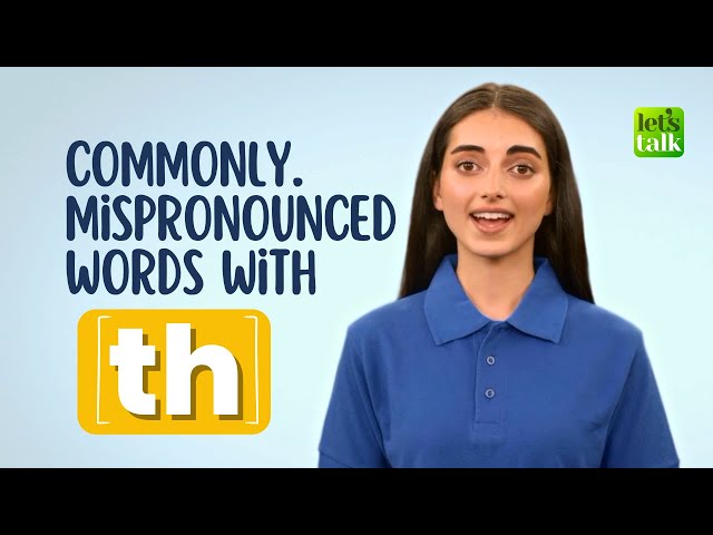 Commonly Mispronounced Words Everyday English Words With TH | How To Pronounce Correctly?