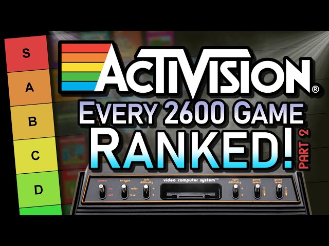 The Ultimate Activision/Atari 2600 Tier List - ALL 44 GAMES RANKED - Part Two