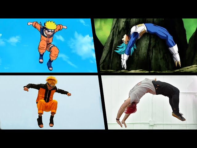 Stunts From Anime In Real Life (Dragon Ball, Naruto)