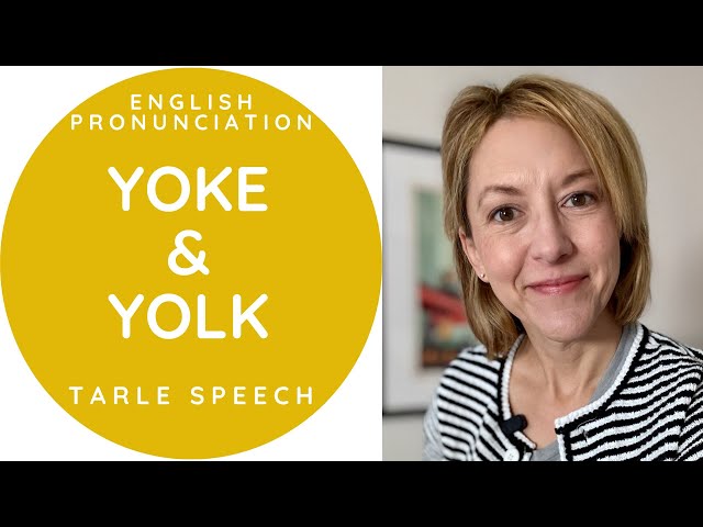 Learn How to Pronounce YOKE & YOLK - American English Homophone Pronunciation Lesson #learnenglish