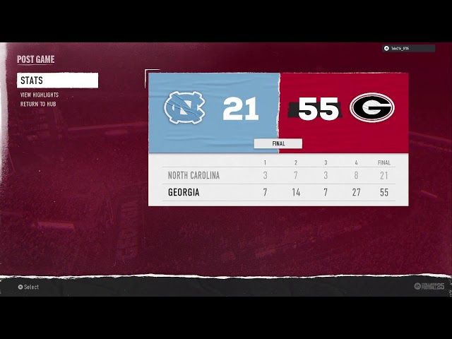 Da Wolfs #1 Georgia Bulldogs 13-0 vs Takes #7 North Caroling Tar Heels 11-2 CFP2/4 SUGER BOWL