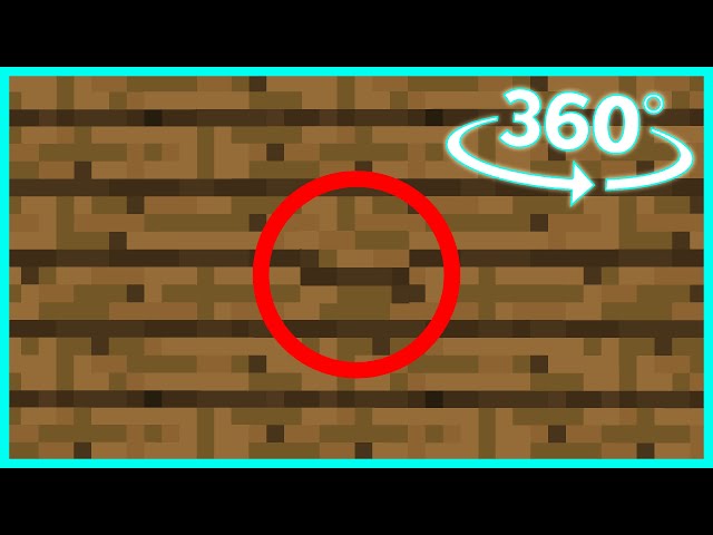 360° YOU Have 1 minute to Find The BUTTON - Minecraft [VR] 4K Video