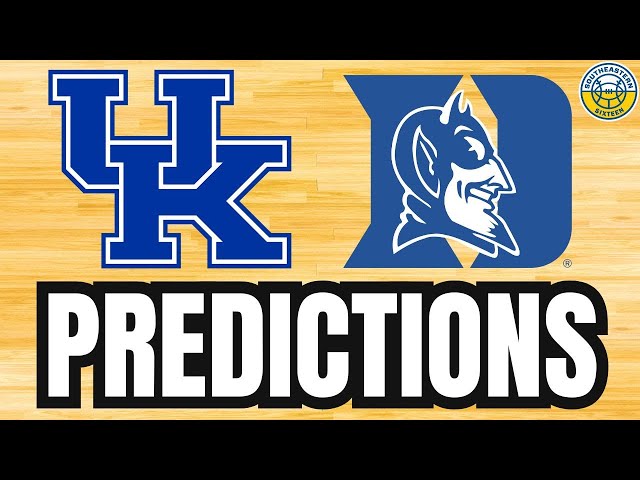 Kentucky vs. Duke PREDICTION | 2024 SEC Basketball Predictions