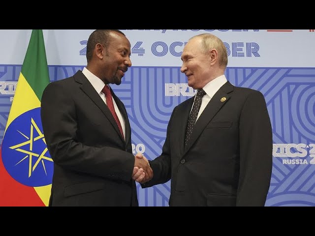 Ethiopian Prime Minister Abiy meets Russian president Putin at BRICS summit