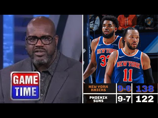 NBA Gametime react to Jalen Brunson & Karl-Anthony Towns again torching Suns in Knicks' 138-122 Win