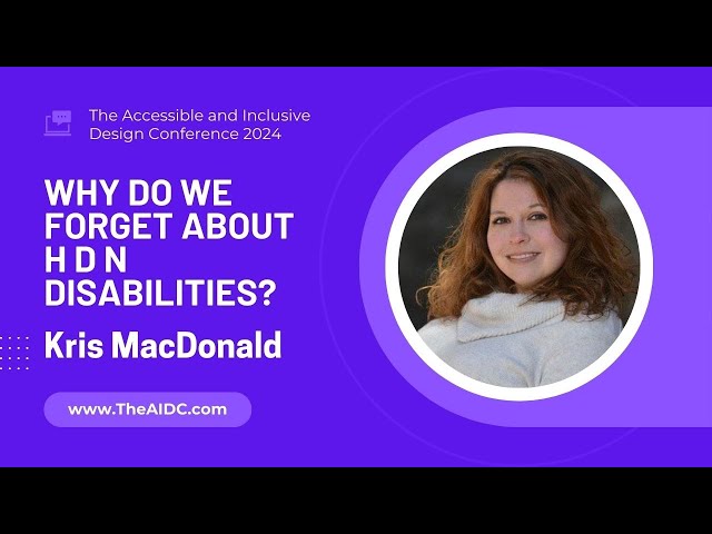 Why Do We Forget About H d n Disabilities? with Dr Kris MacDonald