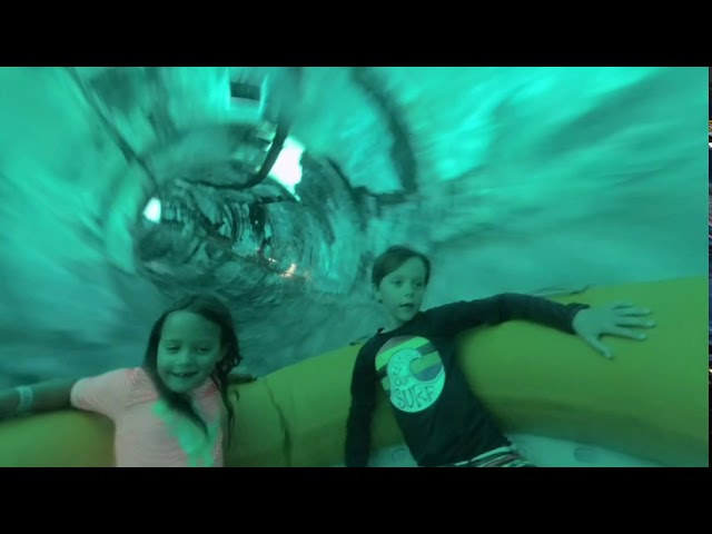 water slides at Great Wolf lodge in virtual reality