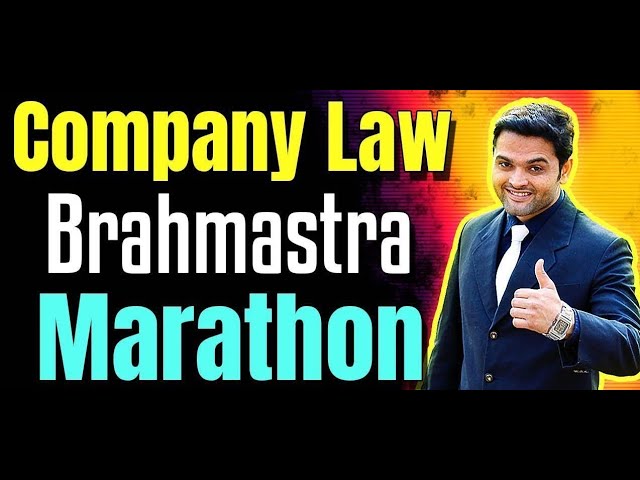 FREE CS Executive CO. Laws Brahmastra Marathon Revision Batch | Part III