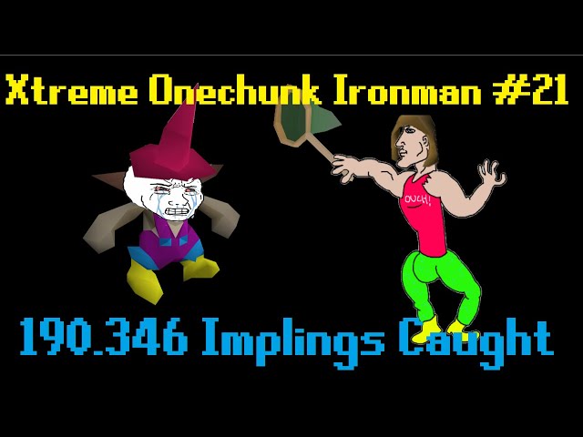 Catching 190.000 implings for one lucky imp | Xtreme Onechunk Ironman #21