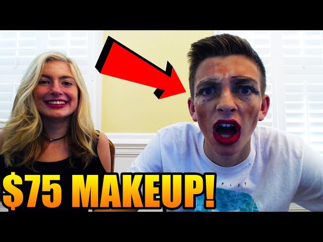 My Sister put Make-Up on Me... (DON'T TRY THIS AT HOME)