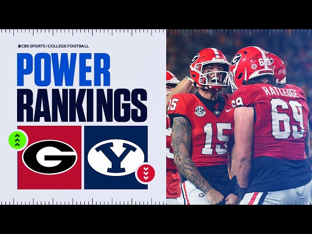 College Football Power Rankings Week 13: Georgia FIGHTS back into Top 10, BYU DROPS after 1st loss