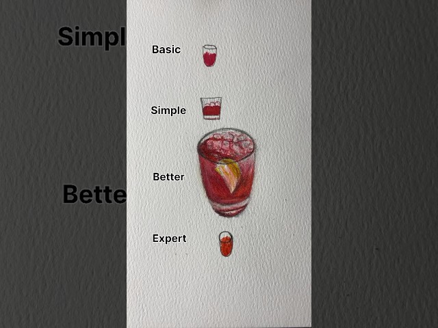 Draw Apple Juice Cocktail ! #art #painting #dessin #easydraw #satisfying #howtodraw #painting