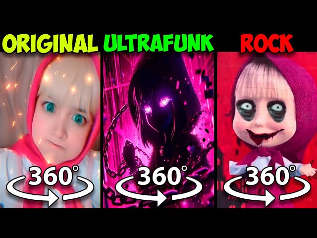 360° VR Masha Song Original vs Masha Ultrafunk Version vs Rock