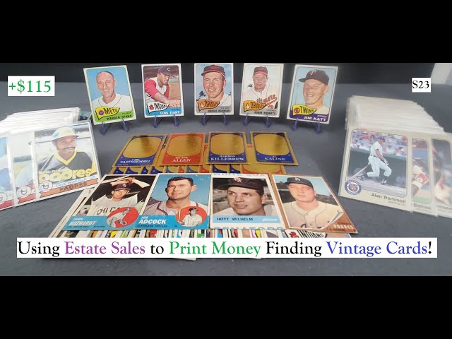 S23 Making Money With Vintage Sports Cards from 1962-1965 at this Estate Sale! #vintage #sportscards