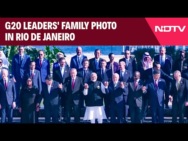 PM Modi G20 | G20 Summit 2024: G20 Leaders Gather For Family Photo In Rio De Janeiro