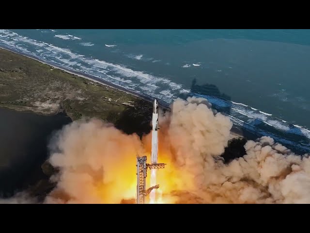 SLOWMO! SpaceX Starship Flight 6 Launch