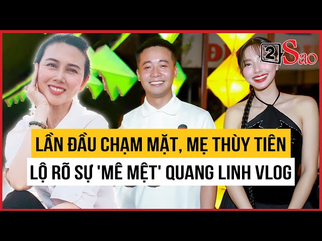 Lần đầu chạm mặt, mẹ Hoa hậu Thùy Tiên đã lộ rõ sự "mê mệt" Quang Linh Vlog | TIN GIẢI TRÍ