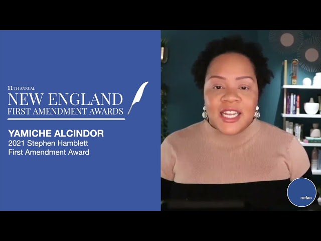 Stephen Hamblett First Amendment Award - Yamiche Alcindor Introduction and Remarks