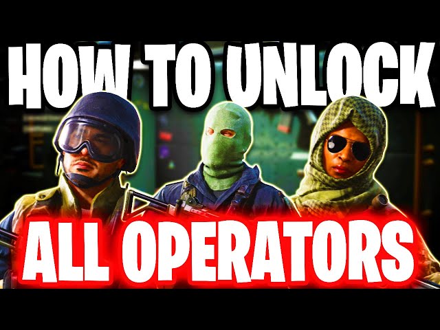 How to UNLOCK ALL OPERATORS in Black Ops Cold War!