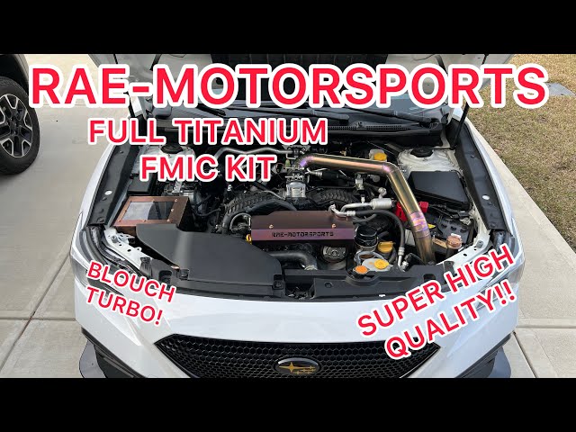 22+ WRX RAE-MOTORSPORTS FULL TITANIUM FMIC KIT INSTALL