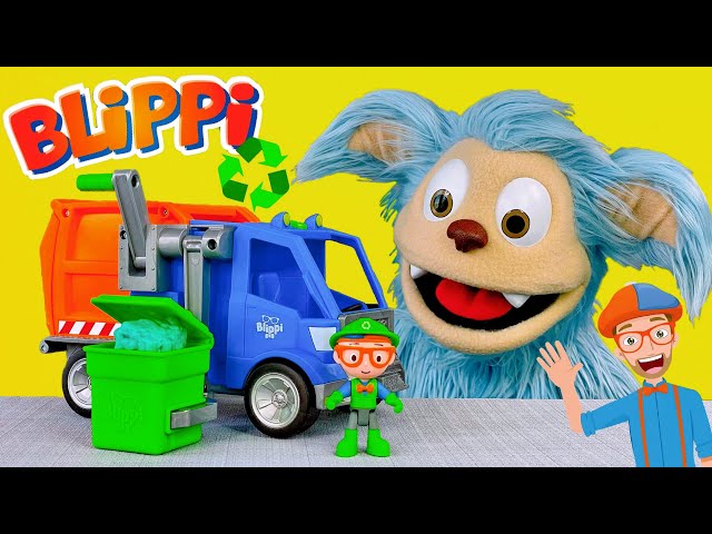 New Blippi Recycling Truck Toy Unboxing | Learn How To Recycle !!!!!