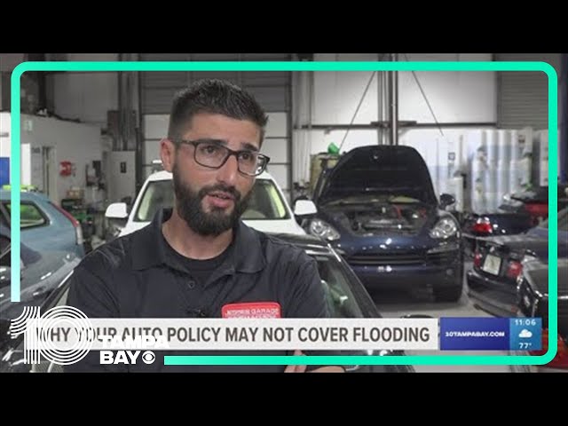 Your car insurance policy may not cover flooding