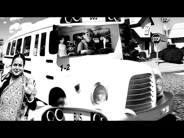 Wheels on the Bus parody | kids bus parody Song |