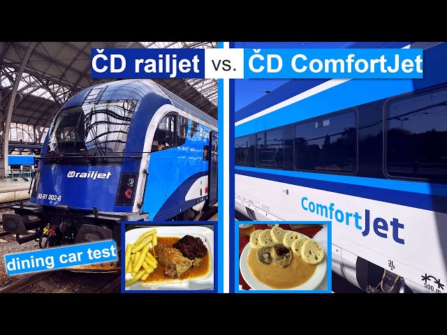 ČD ComfortJet vs. ČD railjet train: the big Dining Car competition on the Berlin-Prague route