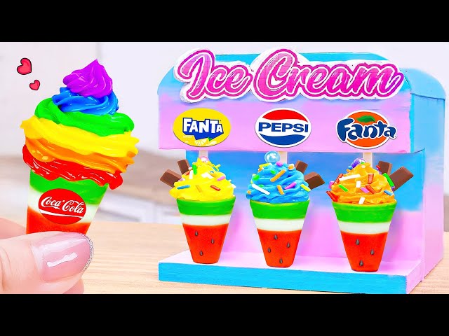 Yummy Rainbow Ice Cream 🌈 1000+ Satisfying Miniature Rainbow Ice Cream 🍧 Petite Wonderland