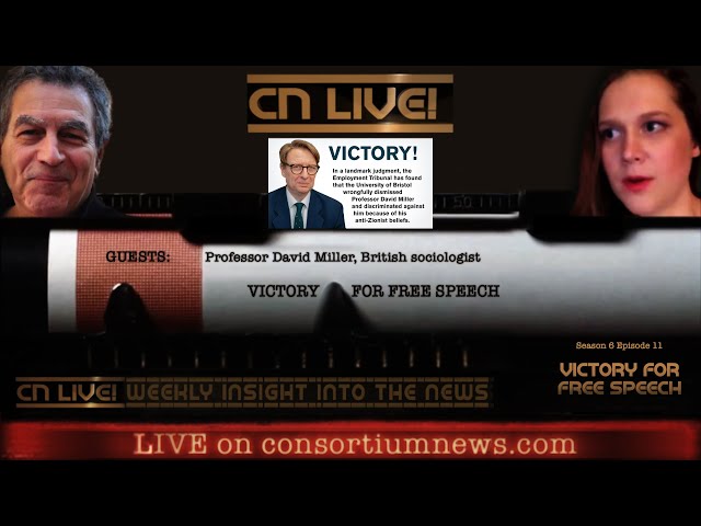 VICTORY FOR FREE SPEECH - with Prof. David Miller