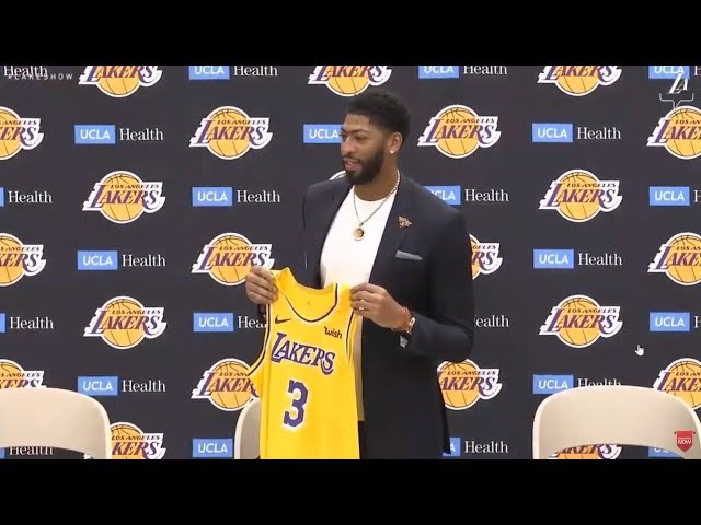 The Los Angeles Lakers Introduce Anthony Davis and Present him with his Jersey - NBA News