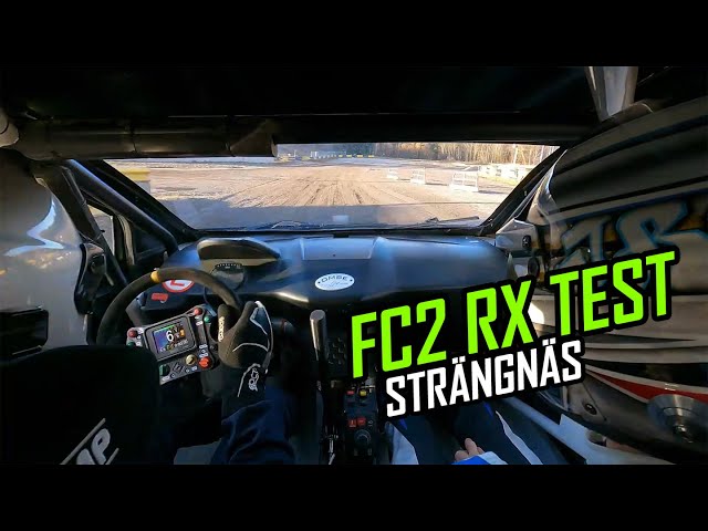 Testing the FC2 Rallycross car at Strängnäs Motorstadion in Sweden - RallyX Nordic