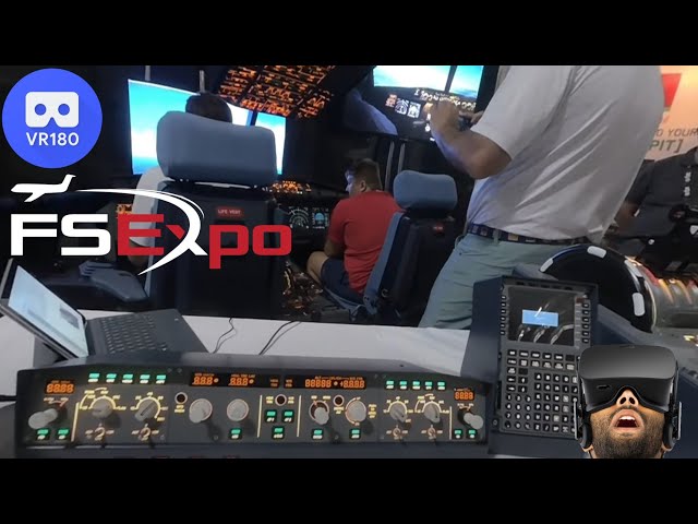 VR180 3D - Skalarki Electronics Booth at Flight Sim Expo 2023 - Houston, Texas USA