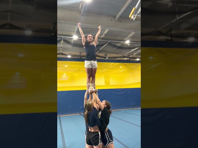 Cheerleaders Train Stronger Stunts #Shorts