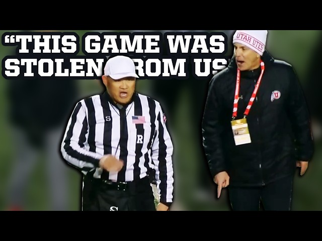 Utah's athletic director reminds the referee why they fired him, a breakdown