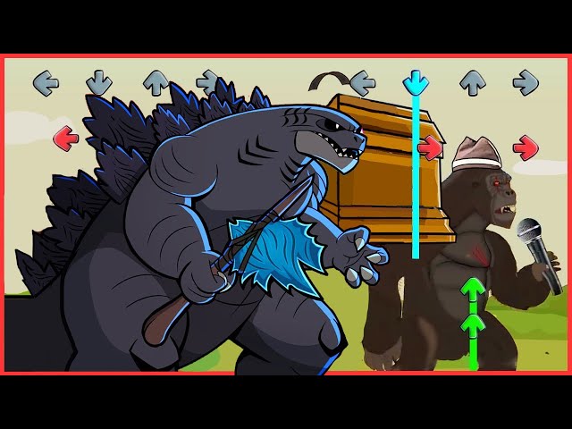 WHAT IF GODZILLA vs KONG ENDED LIKE THIS - Coffin Dance Song Meme Cover#cartoon