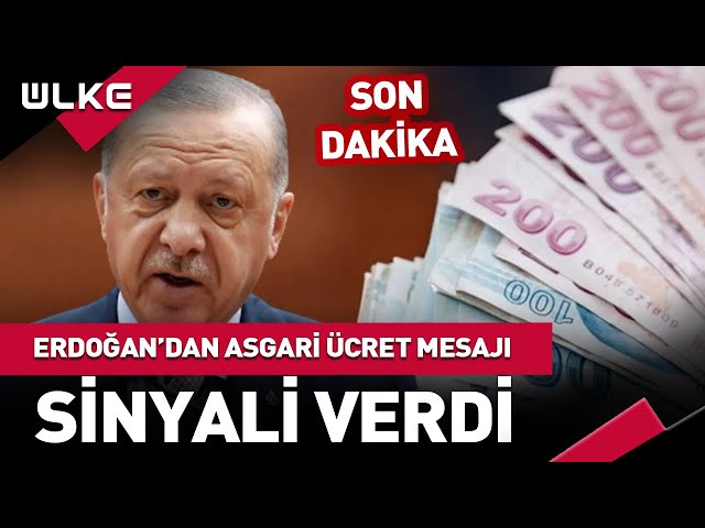 Cumhurbaşkanı Erdoğan 'Asgari Ücret' İçin Sinyali Verdi #haber