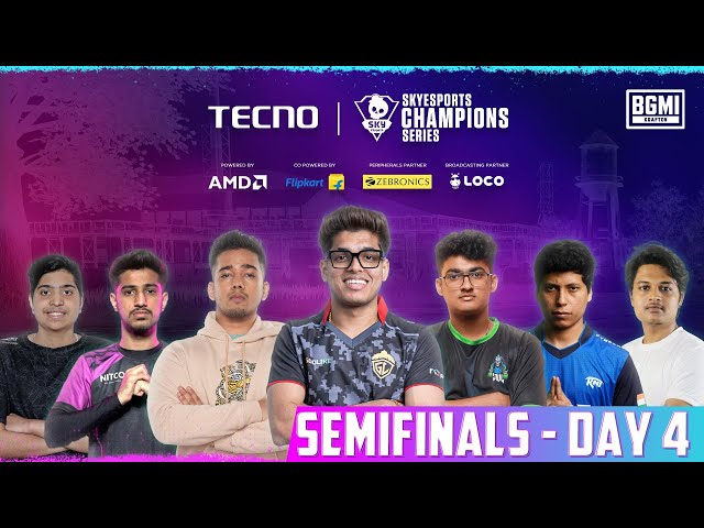 HINDI |SKYESPORTS CHAMPIONS SERIES | #bgmi | DAY 4| SEMI