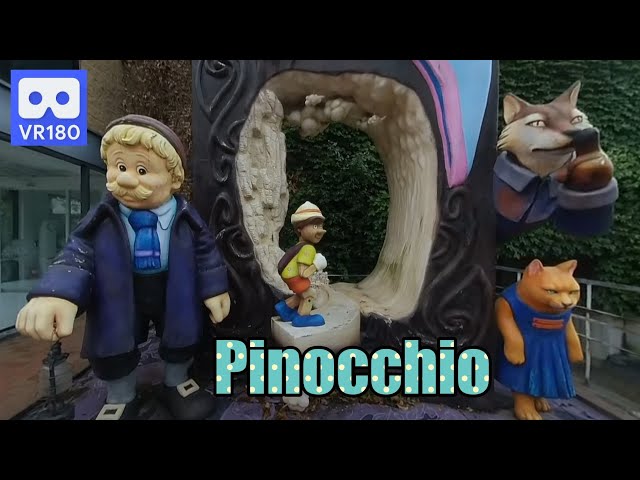 3D 180VR 4K Pinocchio, Zepeto, Fox, Cat & Angel in Pinocchio Museum