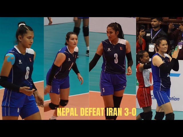 Nepal defeat Iran 3-0 CAVA Women's Nations League 2024 | Nepal Vs India in Final